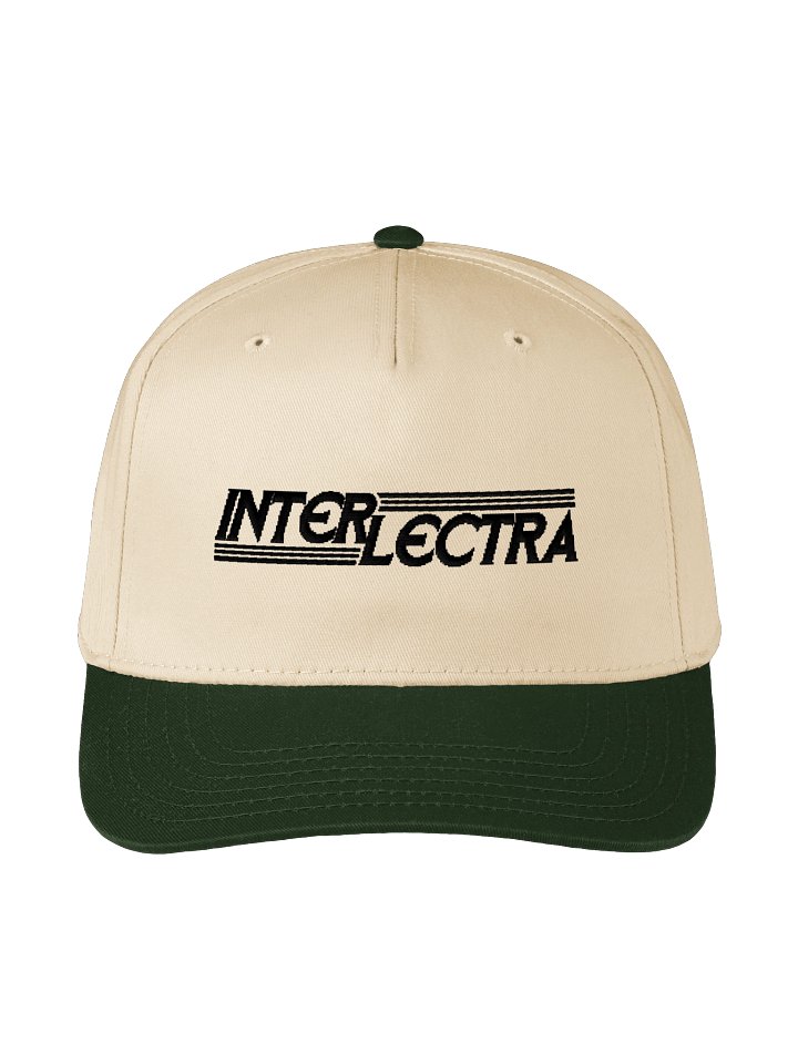 interlectra Retro Cap in Dark Green/Natural